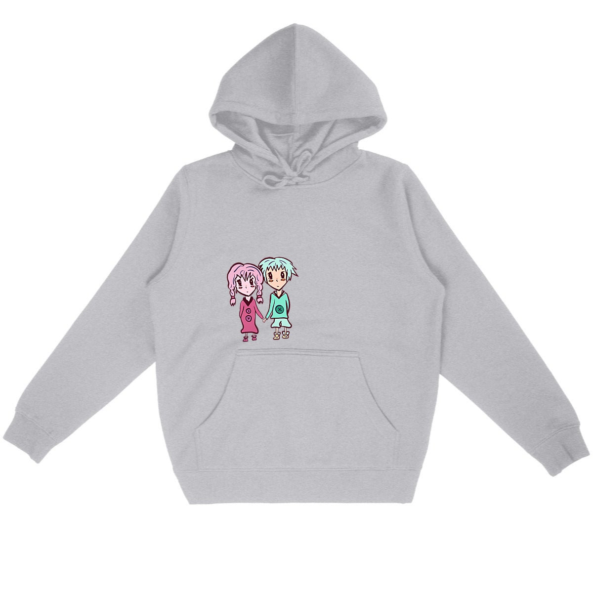 Sweat capuche "Eden Sam & Sailor" chiné souris - Textiles Bio et recyclés