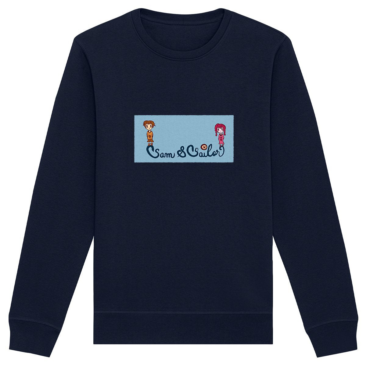 Sweat "Sam et Sailor" marine - Textiles Bio et recyclés