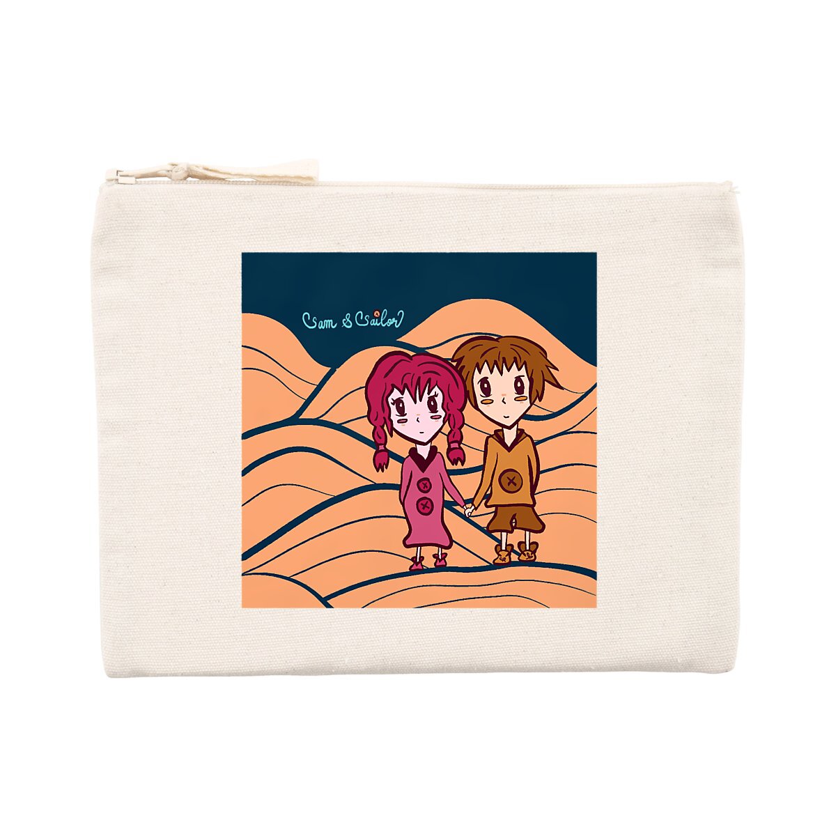 Pochette tissu "Sam & Sailor Capucine" - Textile recyclé