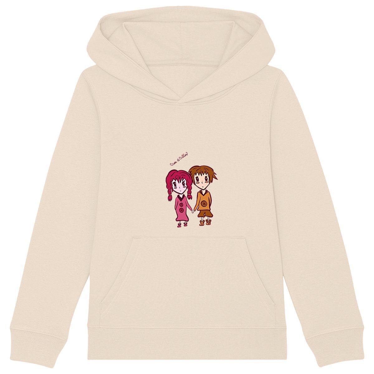 Sweat capuche enfant "Sam & Sailor" ficelle - Textiles Bio et recyclés