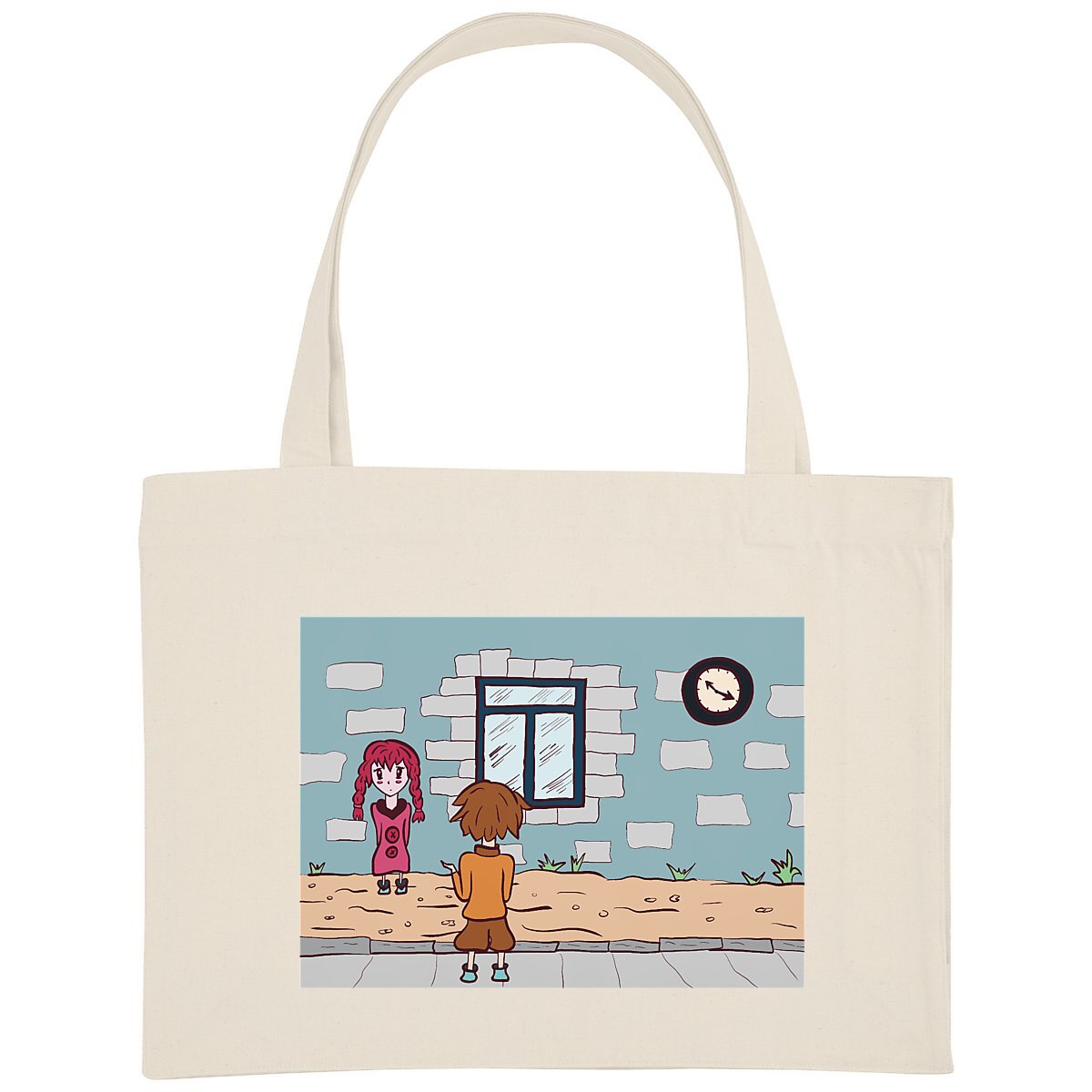 Sac cabas "Rencontre de Sam & Sailor" - Textile recyclé