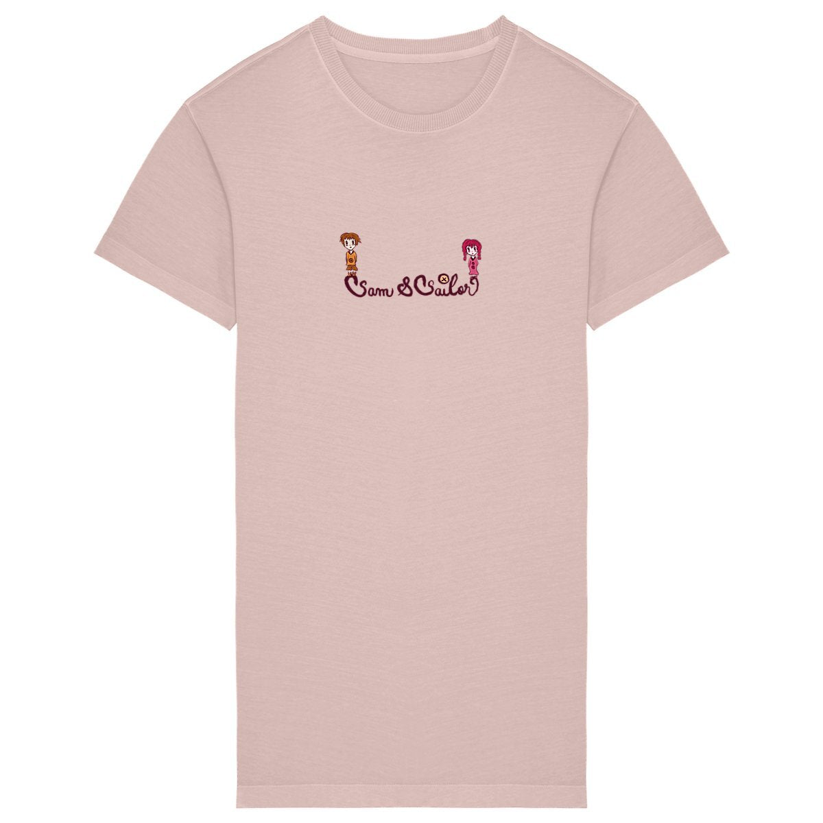 Robe tee-shirt "Sam & Sailor" poudrée - Coton Bio