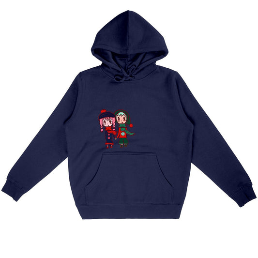 Sweat capuche "Hiver Sam & Sailor" marine - Textiles Bio et recyclés