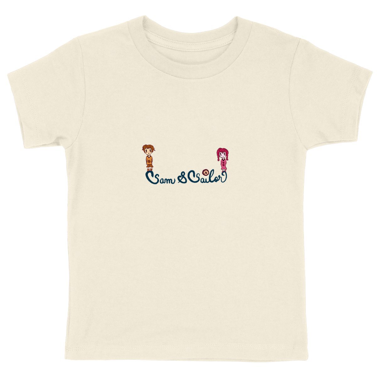 Tee-shirt enfant "Sam & Sailor" ficelle - Coton Bio
