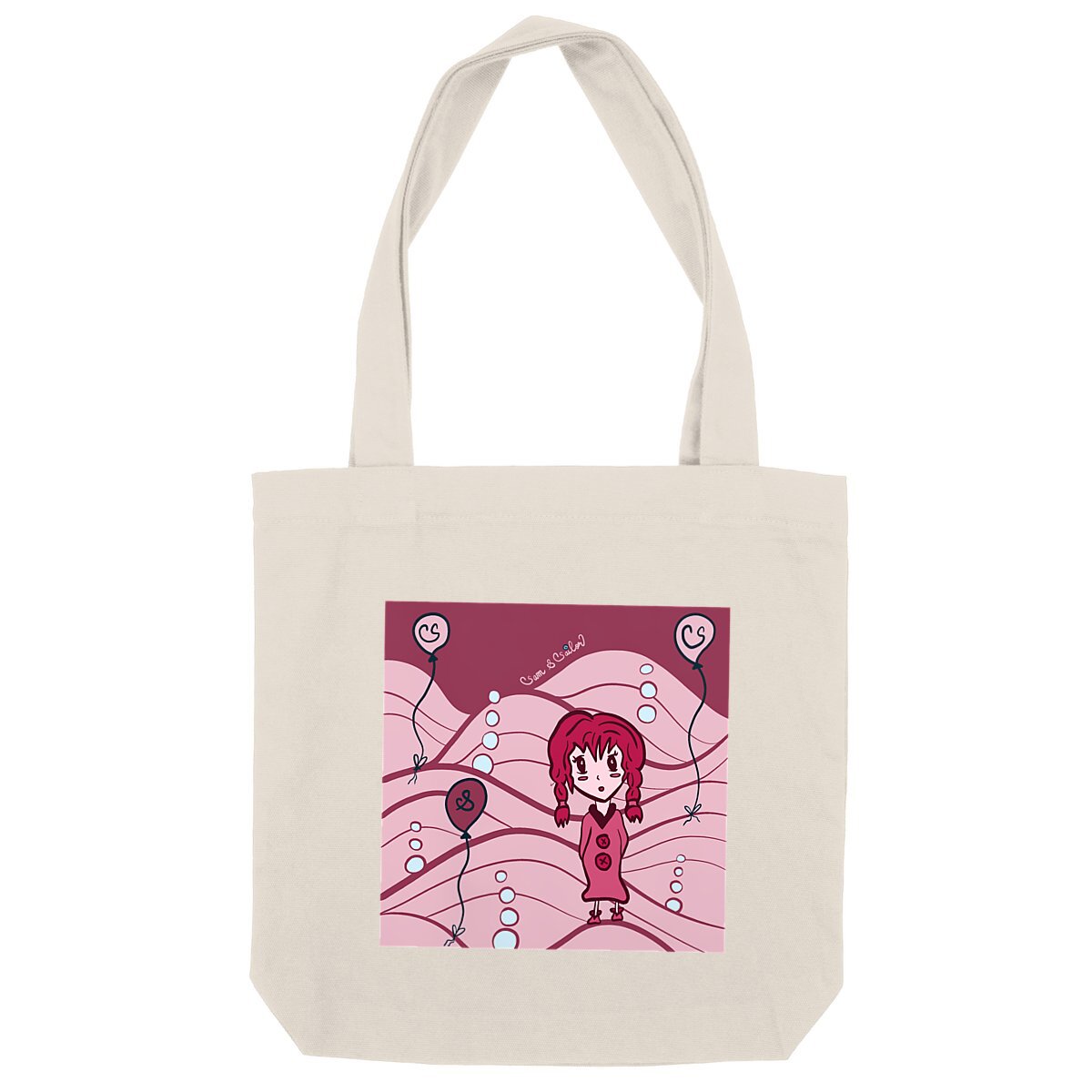 Sac tissu "Sailor rose" - Textile recyclé
