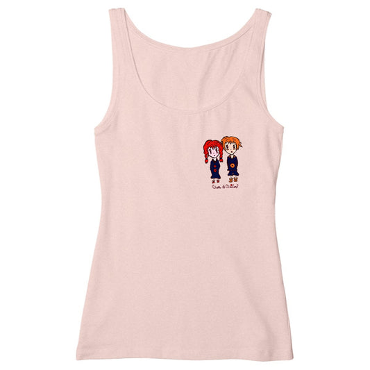 Débardeur cintré "School Sam & Sailor" poudré - Coton Bio